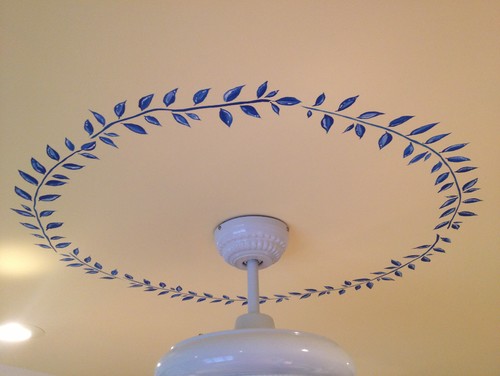 hand painted ceiling medallion, ceiling medallion, 