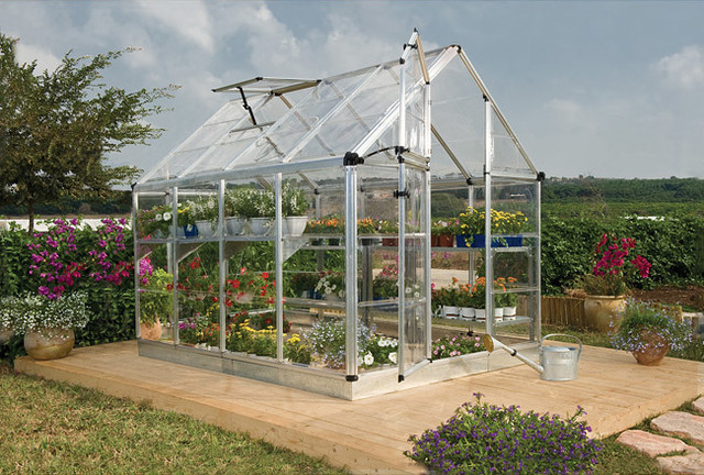  Silver Snap and Grow Greenhouse (6 x 8) contemporary-greenhouses