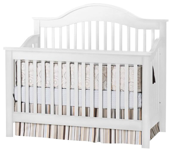 DaVinci Jayden 4in1 Convertible Wood Crib in Pure White Transitional Cribs other metro