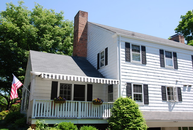 Striped Awnings by Breslow traditional-exterior