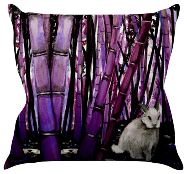  Purple Black Throw Pillow (20" x 20") contemporary-decorative-pillows