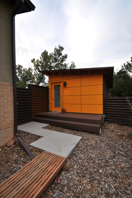 Client Studio Shed with Bathroom 14x26 - Contemporary ...