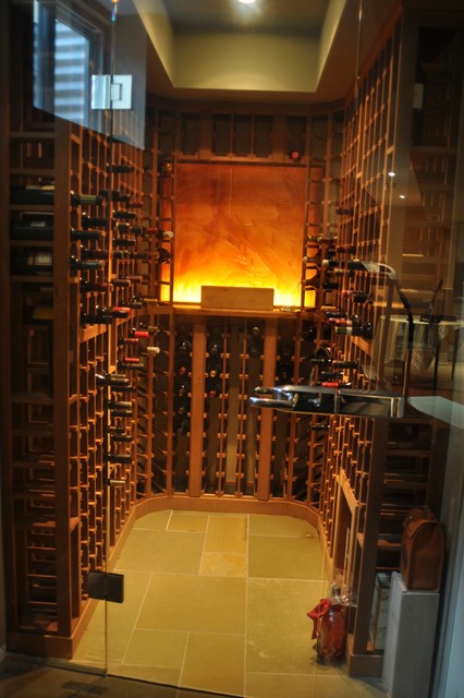 Oakville Home Renovation traditional wine cellar