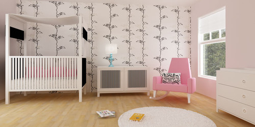 wall stickers on single color walls, wall decals for baby nursery