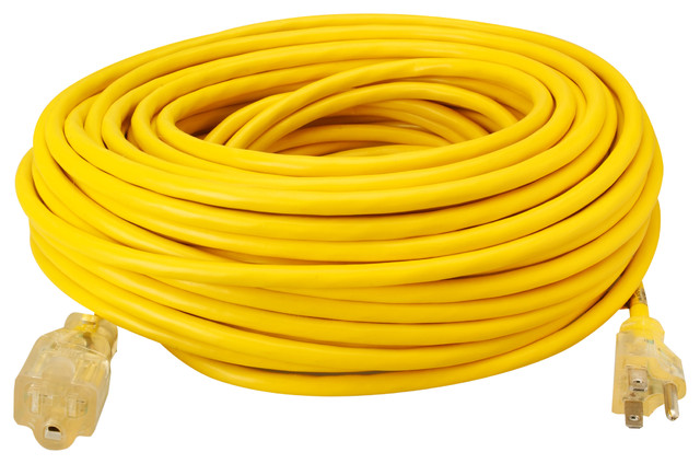 100 SJTW YLJKT Lighted End Extension Cord - Contemporary - Cable Management - by Overstock.com