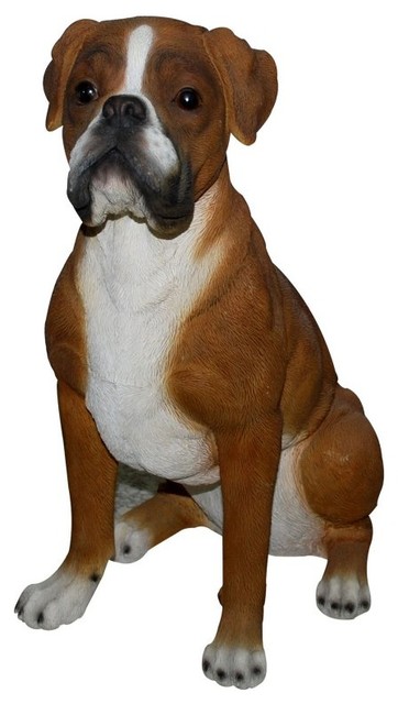 boxer lawn statue