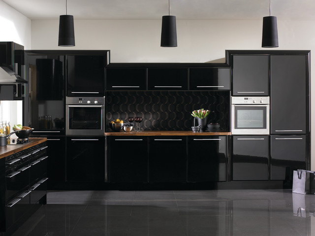 Modern Kitchen Cabinets Black