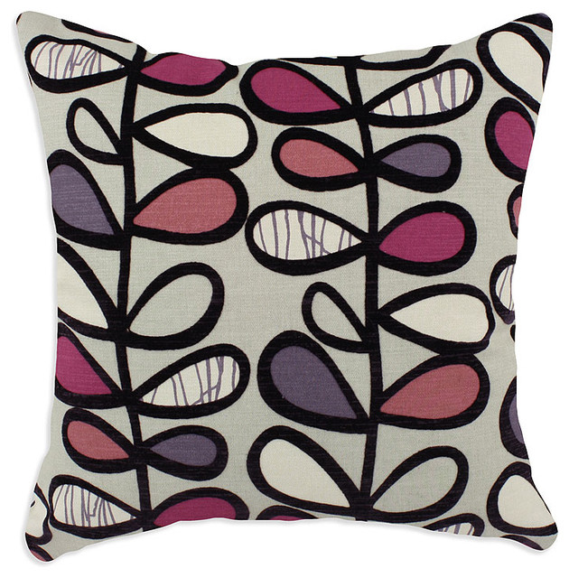 Chooty &amp; Co Plum Amari Throw Pillow contemporary-pillows