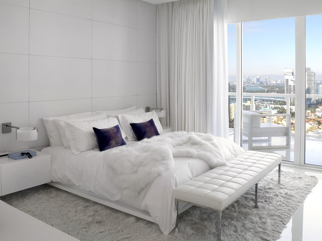White Master Bedroom contemporary-bedroom