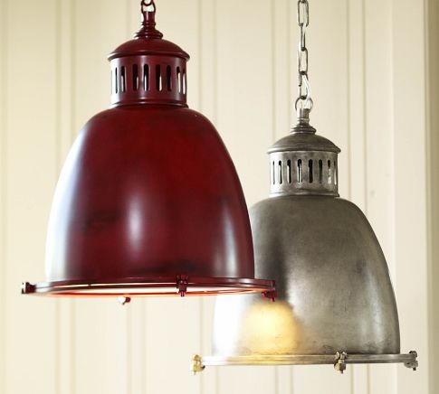 pendant lighting industrial wilson barn light pottery lights pendants red kitchen lamps these house diy