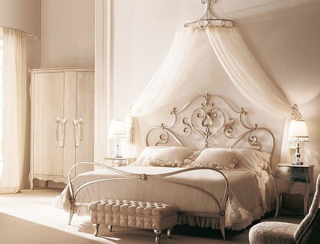romantic canopy bed - traditional - bedroom