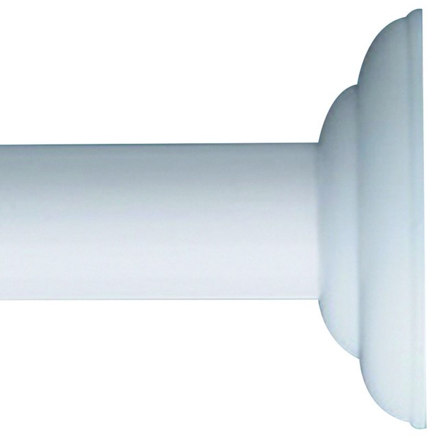 zenith 648ww 72 quot permanent rod in white decorative flange zenith 648ww 72 quot permanent rod in white decorative flange