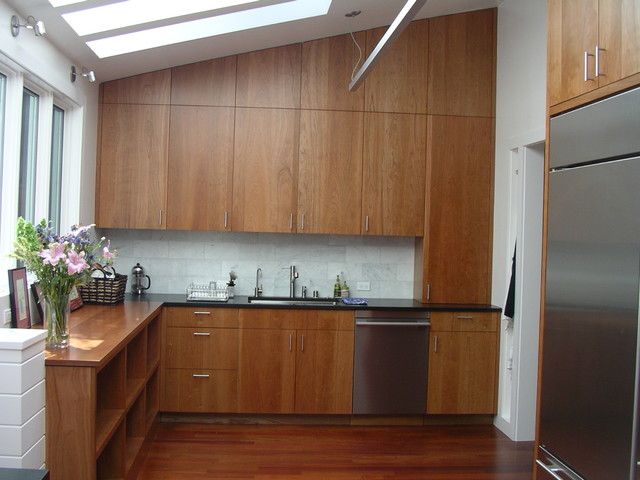 Modern Cherry Kitchen Cabinets