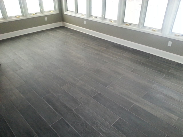 Sunroom: Plank Tile Floor - Traditional - Sunroom - new york - by