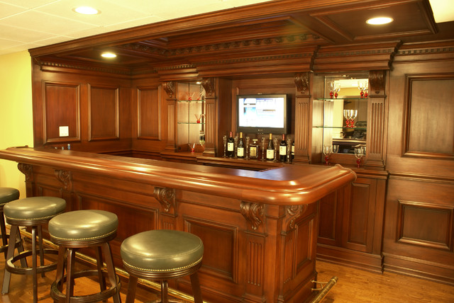 Custom Residential Bar - Traditional - Home Bar - newark - by WL INTERIORS