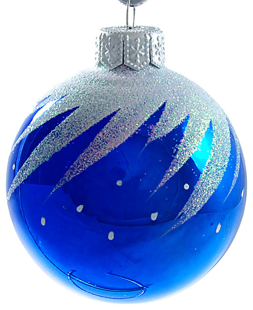 whirl glass christmas ball ornament blue glossy whirl glass christmas ball ornament blue glossy