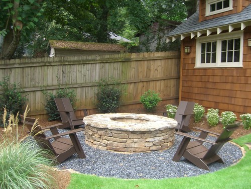 New Pea Gravel Patio Project Backyard Inspiration The