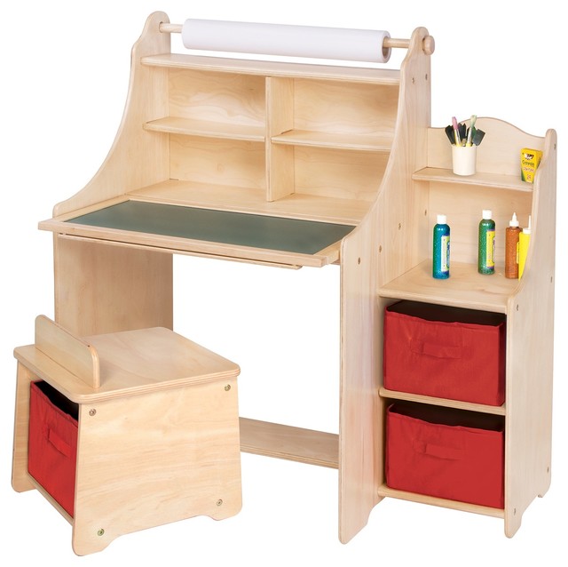 Guidecraft Artist Activity Desk - Transitional - Kids Desks And Desk