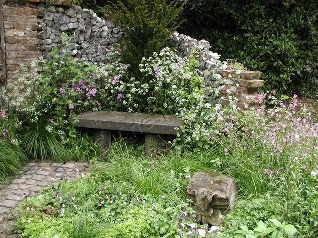 Stone Garden Bench Design