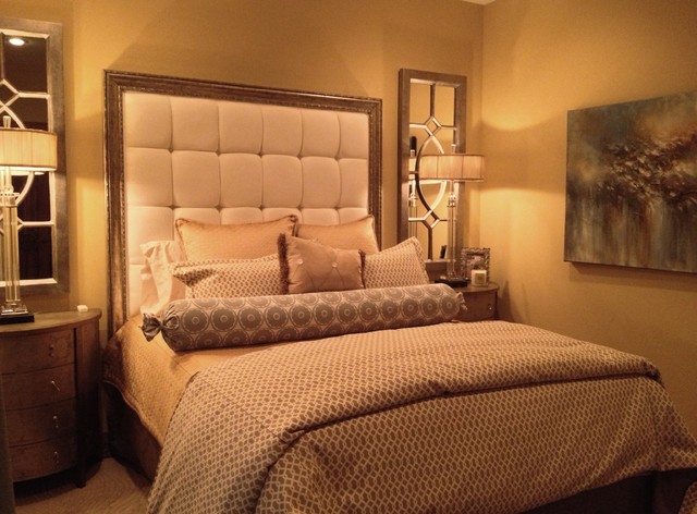 Elegant Master Bedroom in a small space. - eclectic - bedroom ...