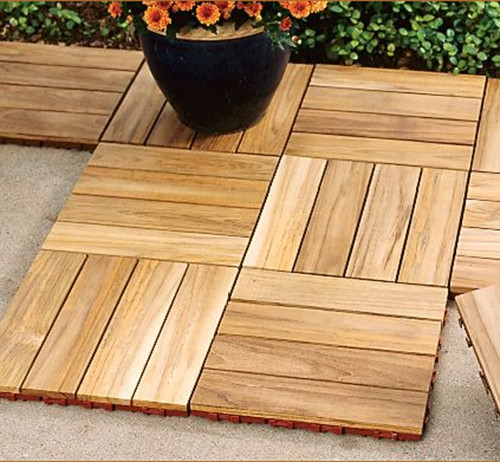 Teak Deck Tiles  Contemporary  Outdoor Products  by 