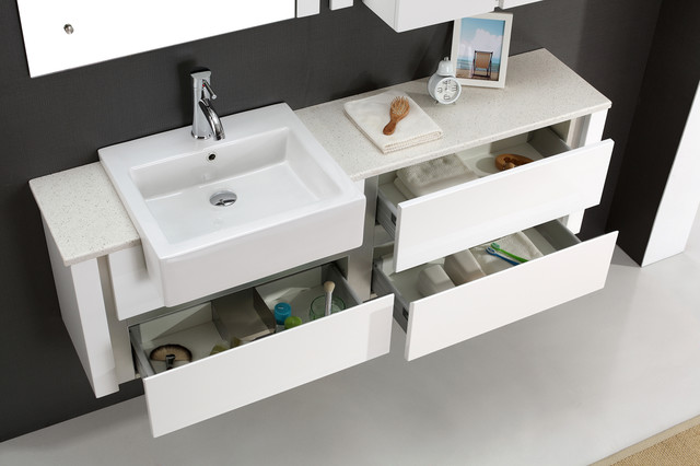 Bathroom Vanity Napola with Soft Closings modernbathroomvanities 