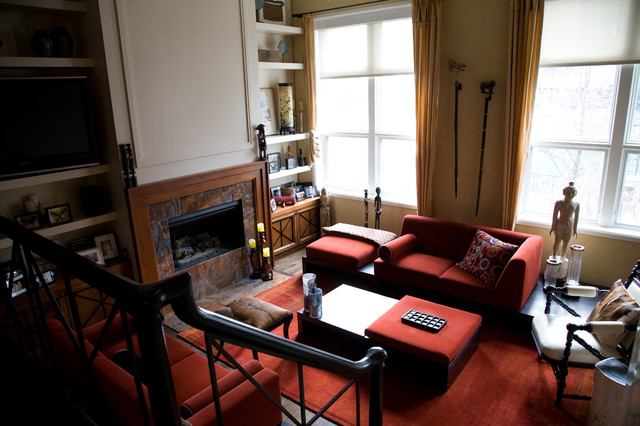 Streeterville Townhome contemporary living room