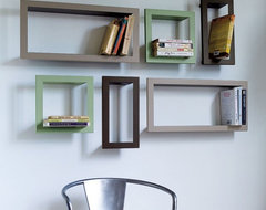 Metal CD, DVD or Bookshelves contemporary wall shelves