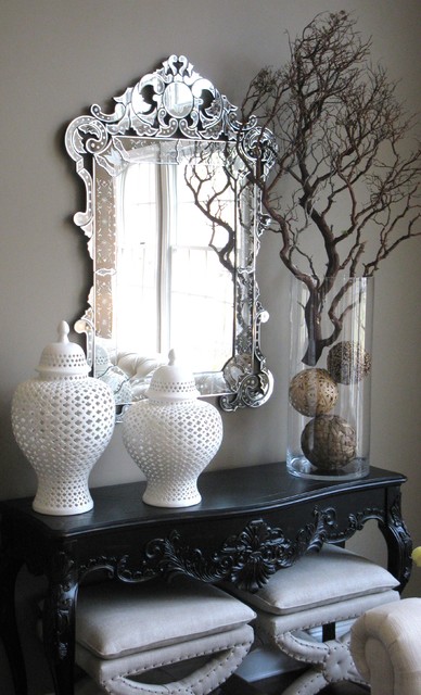 Console Table Detail - eclectic - entry - new york - by Interiors ...