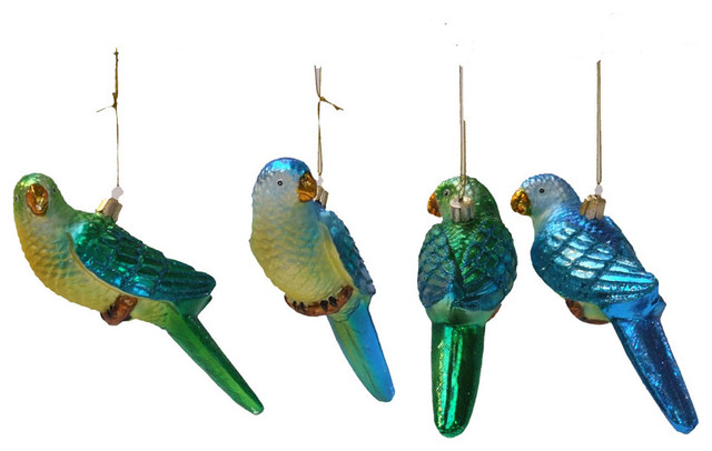 parrot ornament green blue eclectic christmas parrot ornament green blue eclectic christmas