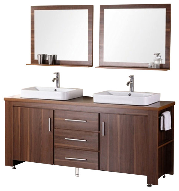 ... Vessel Sink Vanity Set - Toffee - Modern - Bathroom Vanities And Sink
