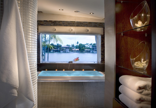 Hibiscus Island by DKOR INTERIORS- Interior Designers Miami modern bathroom