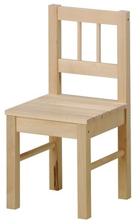 ikea kids wooden chair