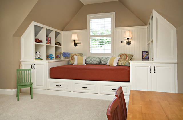 Bonus Room / Guest Room - traditional - kids - raleigh - by Driggs ...