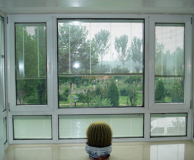 Insulated Glass With Manual Blinds Contemporary Venetian Blinds Hong Kong By Hans