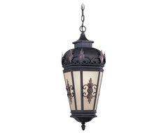 Livex Berkshire 2195-07 Outdoor Hanging Lantern - 25H in. Bronze contemporary-outdoor-lighting