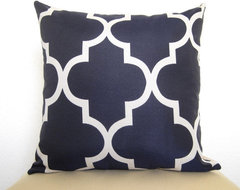 Moroccan Quatrefoil Lattice Designer Pillow by Willa Skye mediterranean pillows