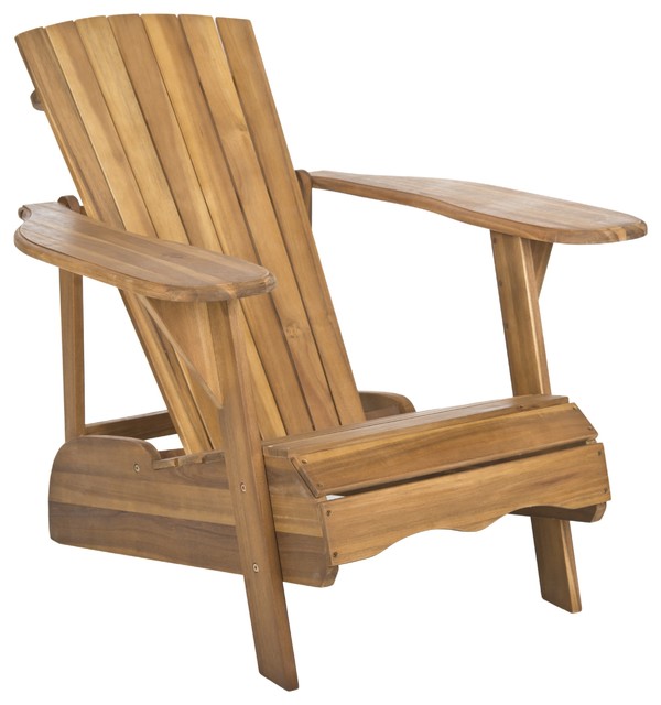  Adirondack Natural Acacia Wood Chair contemporary-adirondack-chairs