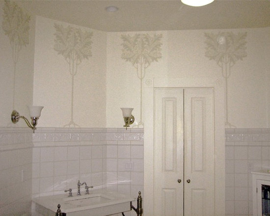 Victorian bathroom with Art Nouveau decoration