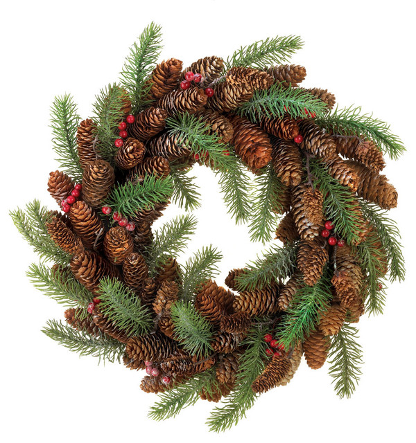 pine cone and berry wreath contemporary holiday pine cone and berry wreath contemporary holiday