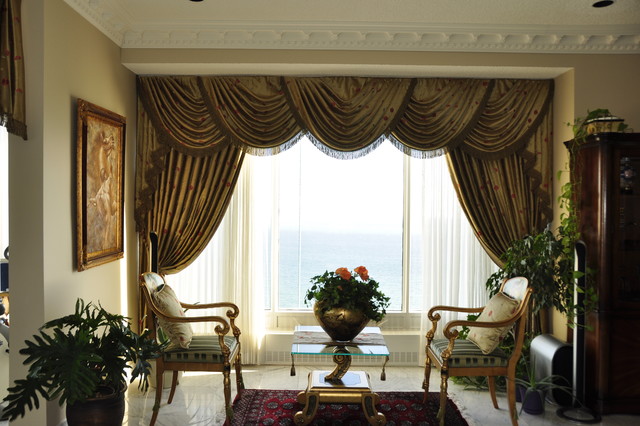 Drapery, curtains, and window coverings - traditional - living ...