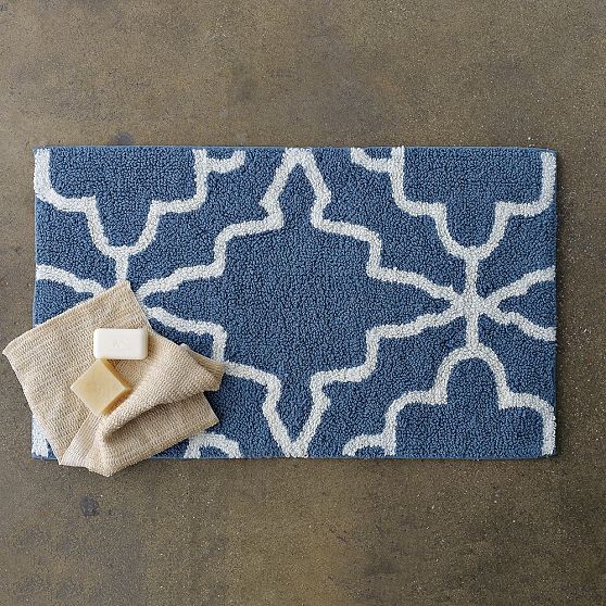 Iznik Bath Mat Modern Bath Mats by West Elm