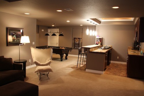 Basement in Lowry, Colorado traditional-basement