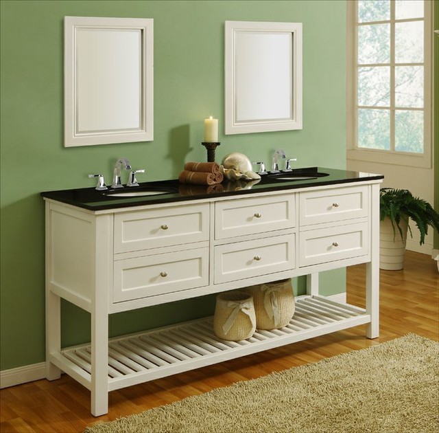 J & J International Double Sink Vanities Traditional Bathroom Vanities And Sink Consoles
