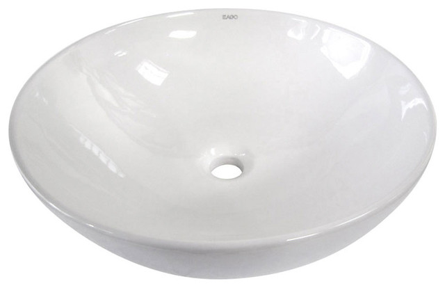 round porcelain bathroom sink