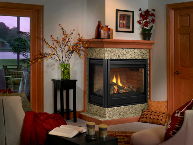THE CORNER GAS FIREPLACE . . . A GREAT WAY TO MAXIMIZE