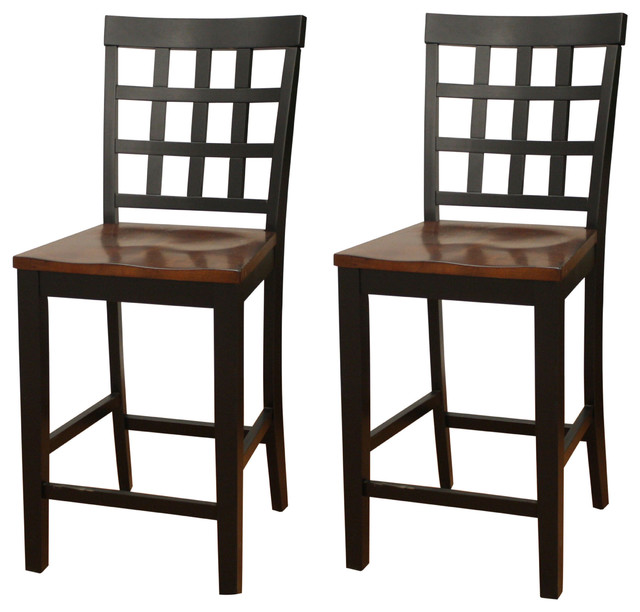 ... Back Counter Height Dining Chair (Set of 2) traditional-dining-chairs