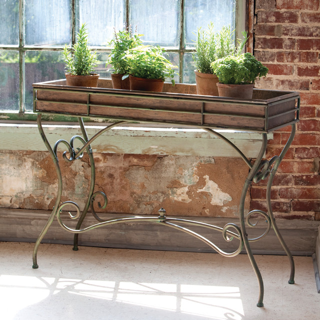 Potting Console Table Eclectic Outdoor Pots And Planters atlanta