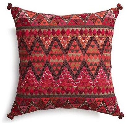 Amira Pillow with Down-Alternative Insert - Contemporary - Pillows - by Crate&Barrel