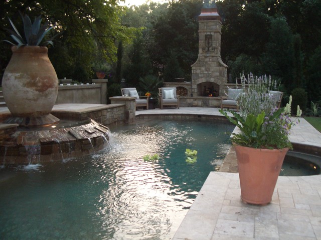 Italian Villa - traditional - pool - atlanta - by Bennett Design ...